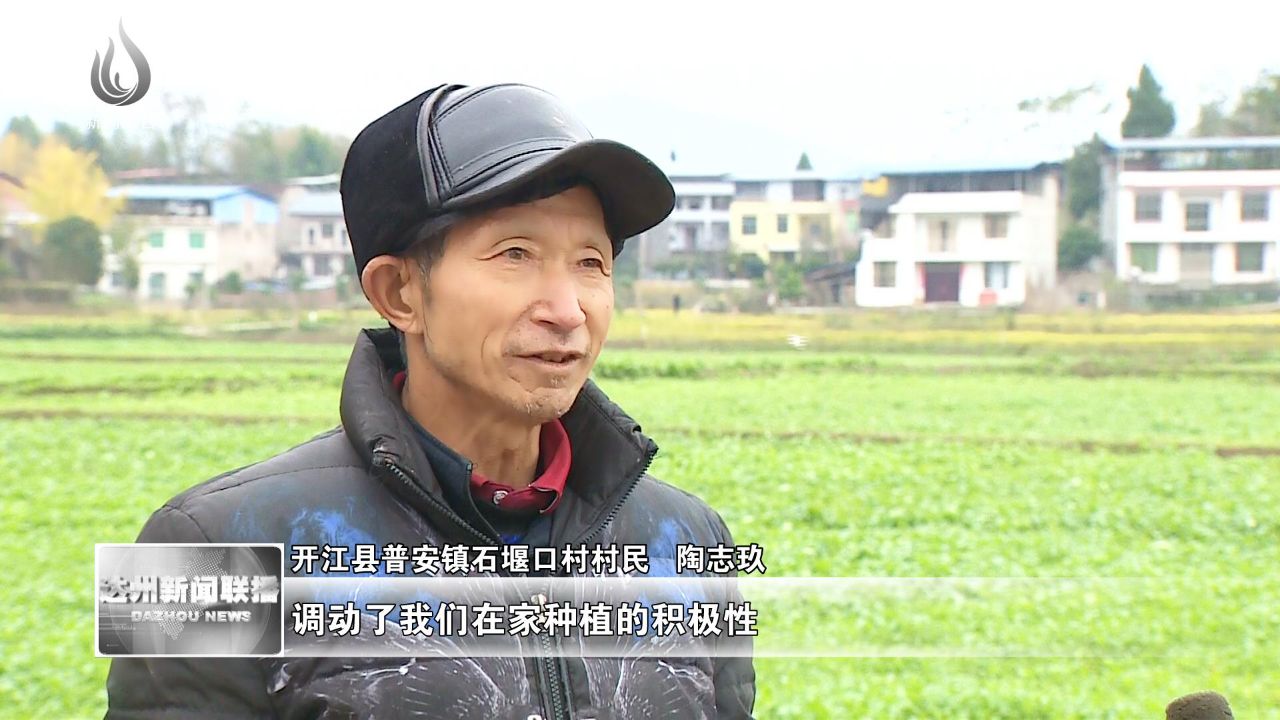 开江县普安镇宝塔社区居民 刘艳梅:技术人员对我们进行手把手地指导