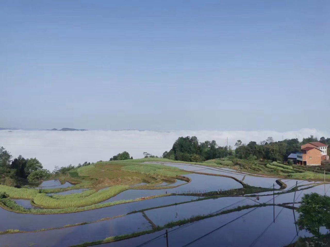 达观拍客达川区堡子镇美景